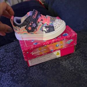 Skechers Twinkle Toes Kids' Sneakers - Pink and Blue